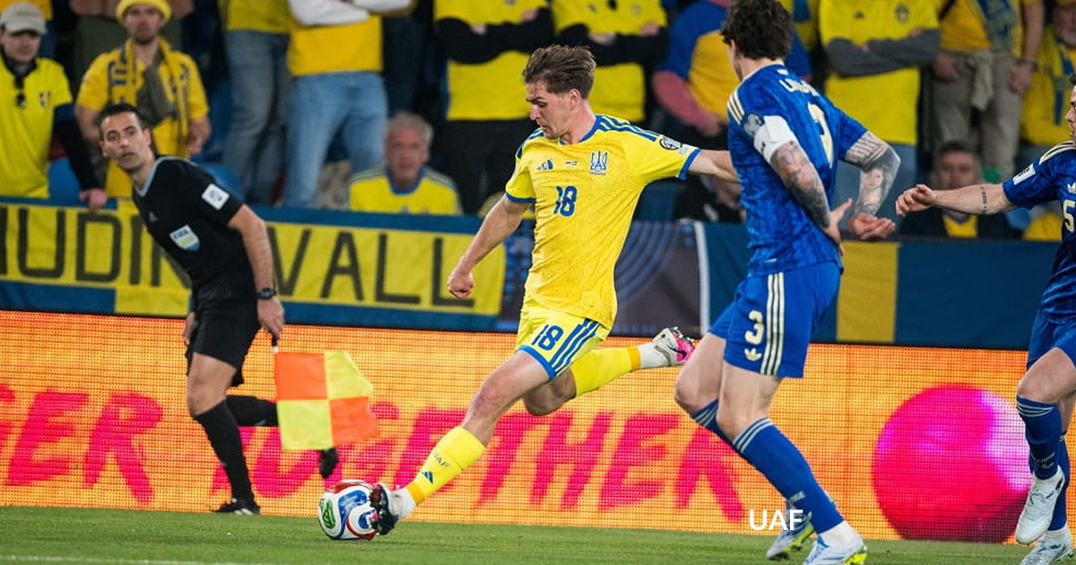 Украина проиграла Швеции в плей-офф отбора ЧМ-2026
