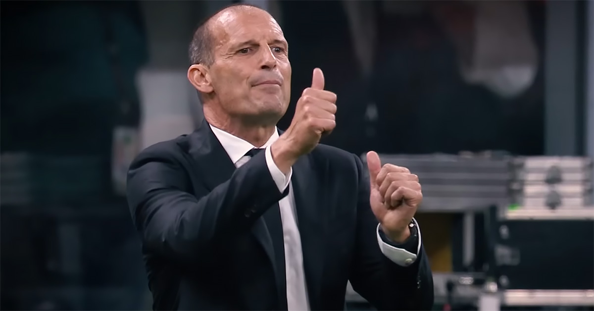 Главный тренер Милана Массимилиано Аллегри получил награду 